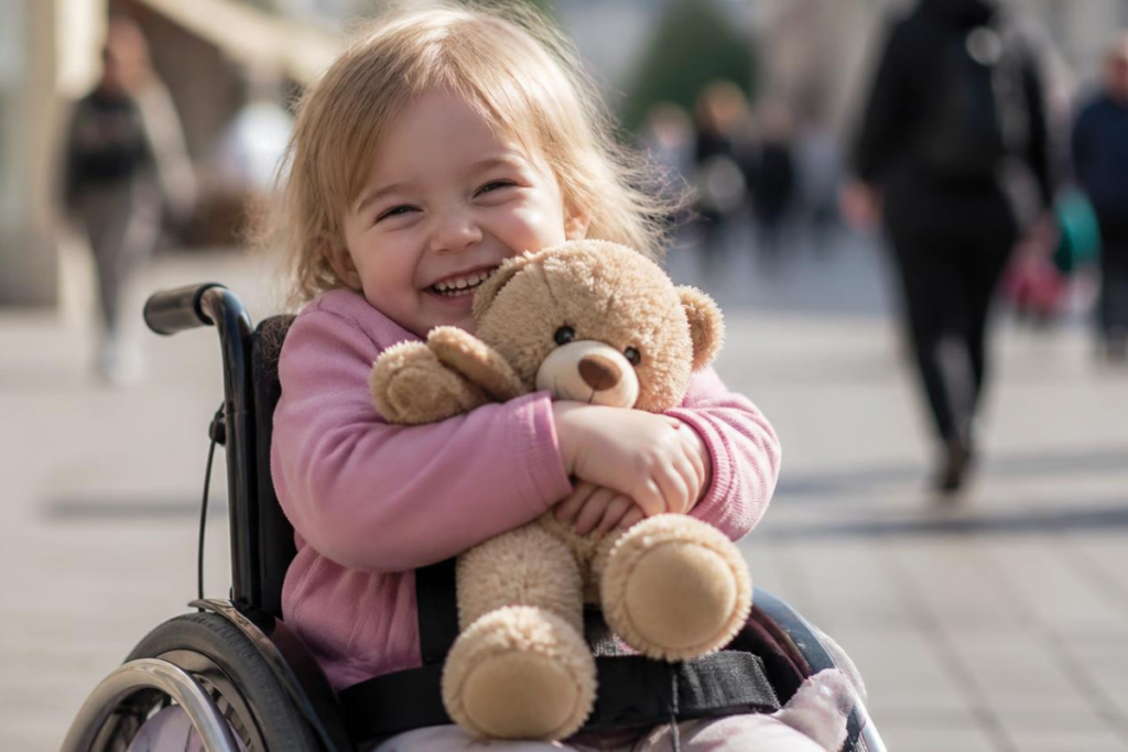Kind mit Teddy